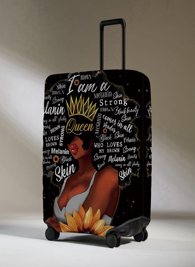 Subvise African American Queen Suitcase Cover Protector Elastic Luggage Cover Anti-scratch (Small (18-20in)) - Image 2